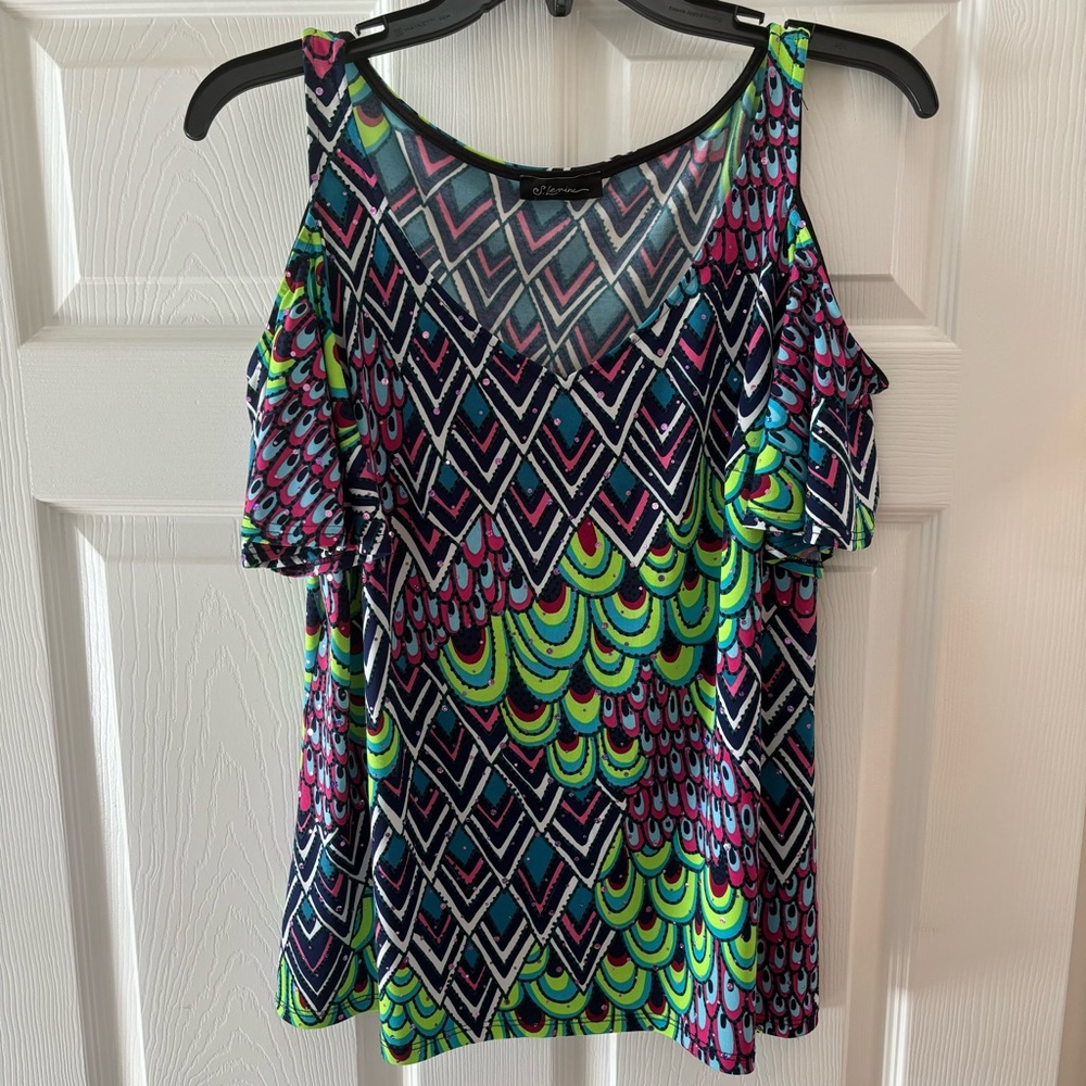 COLD SHOULDER BLOUSE - Picture 11 of 11